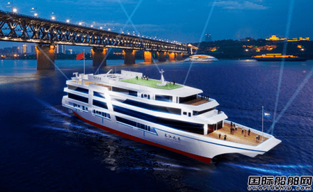 中国内河最大双体客船"长江之恋"号游轮顺利下水_南京_旅游_集团