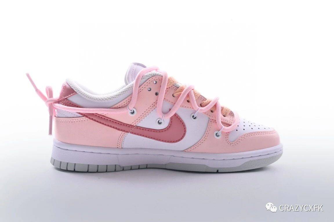 sb dunk low 解构抽绳鞋带粉底抱抱熊低帮运动滑板鞋_熊和_小熊_灵感