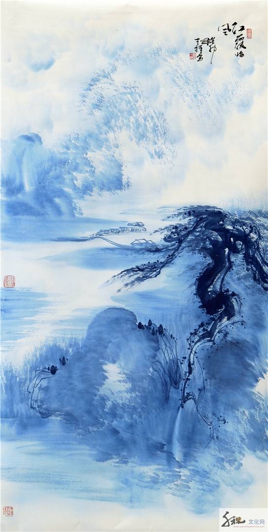 作为开创"禅意青花山水画"的缔造者,其艺术的独创性,创新性,学术性