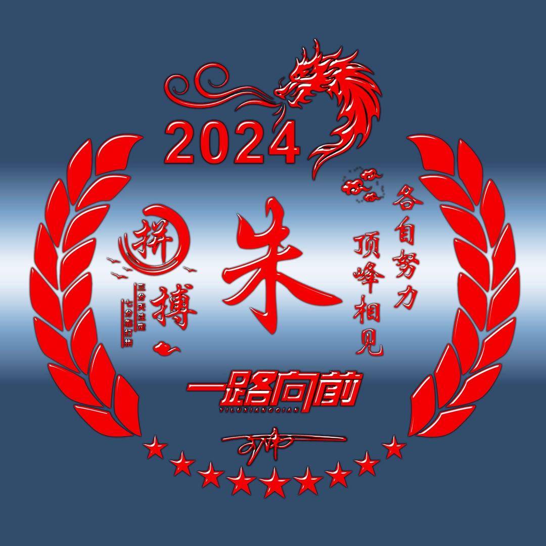 姓氏头像第790期,2024拼搏励志新款个性签名头像,请查收