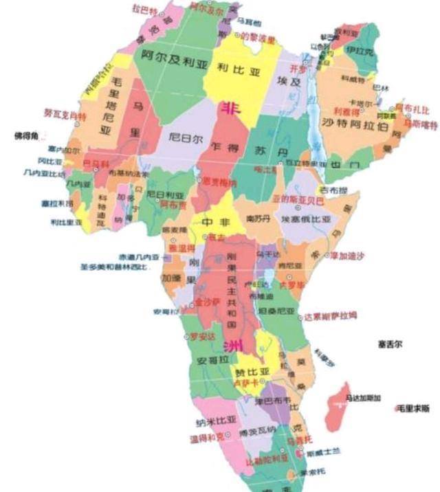赞比亚世界地图位置图片