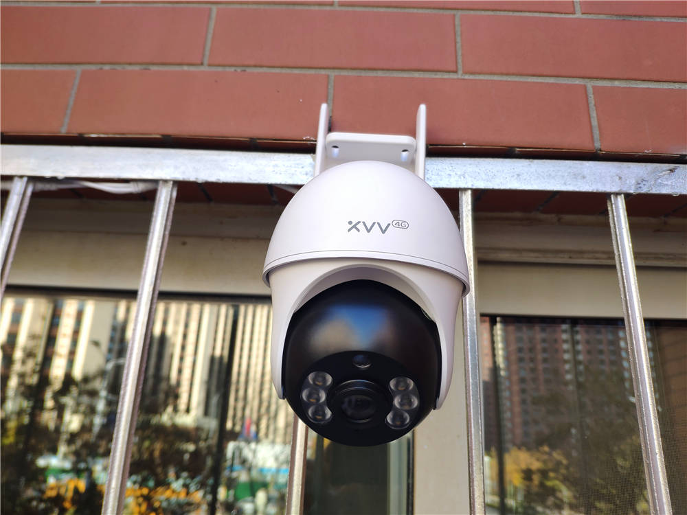 xiaovv户外云台摄像机 4g版,有电无wifi,远程家庭看护依旧轻松