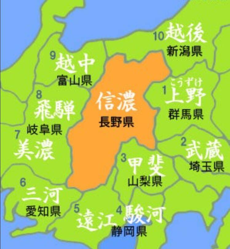 日本信浓川地图位置图片