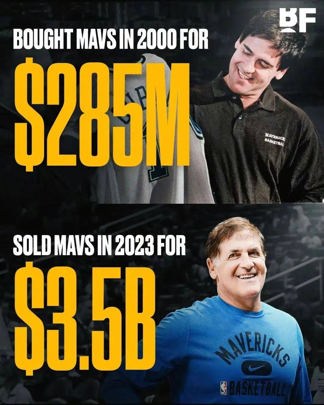 85亿对库班而言,他肯定赚的盆满钵满"小资产"老板们都想选择高位套现