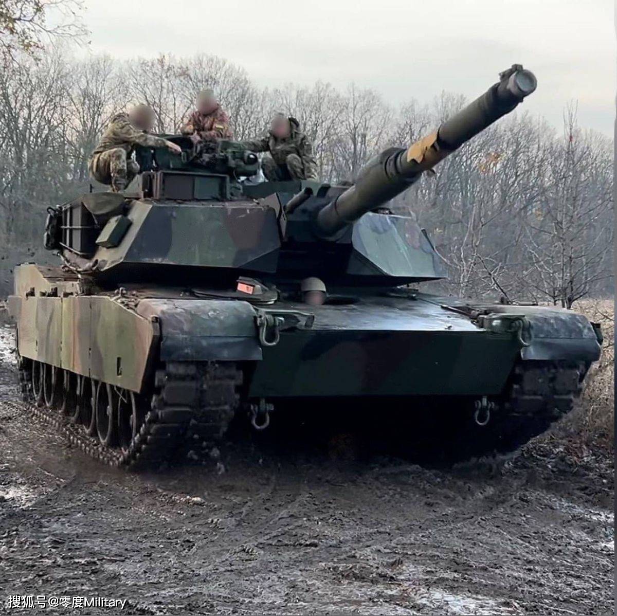狩猎季节已经开始： 美国援助给乌克兰的M1A1主战坦克出现在前线_搜狐网