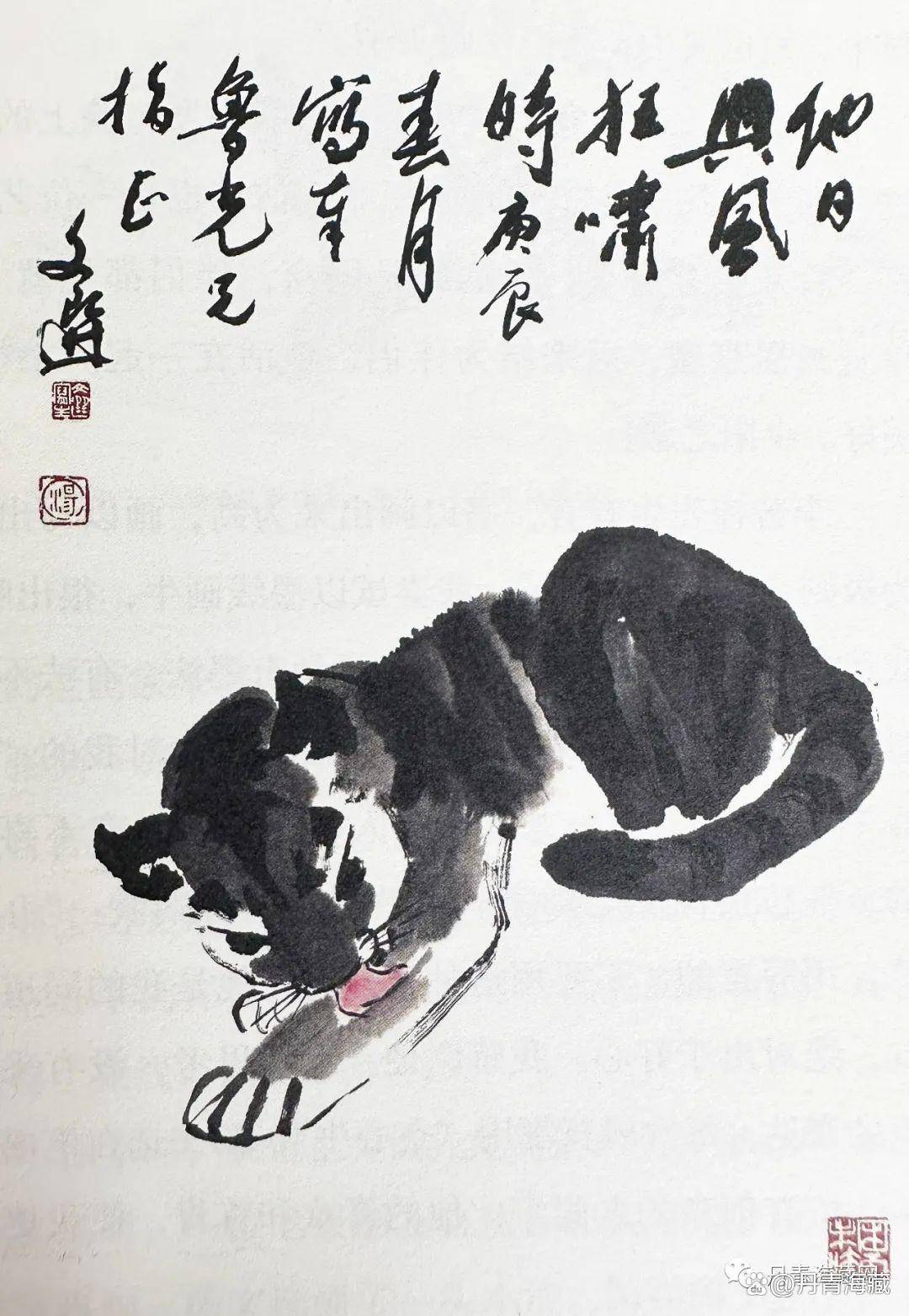 鲁光:汤文选以虎换牛_老虎_写意_作品