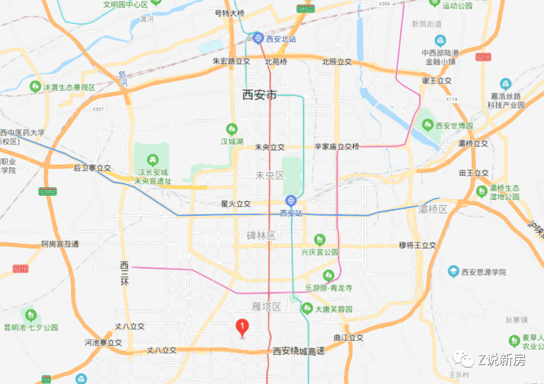西安市东仪路地图图片