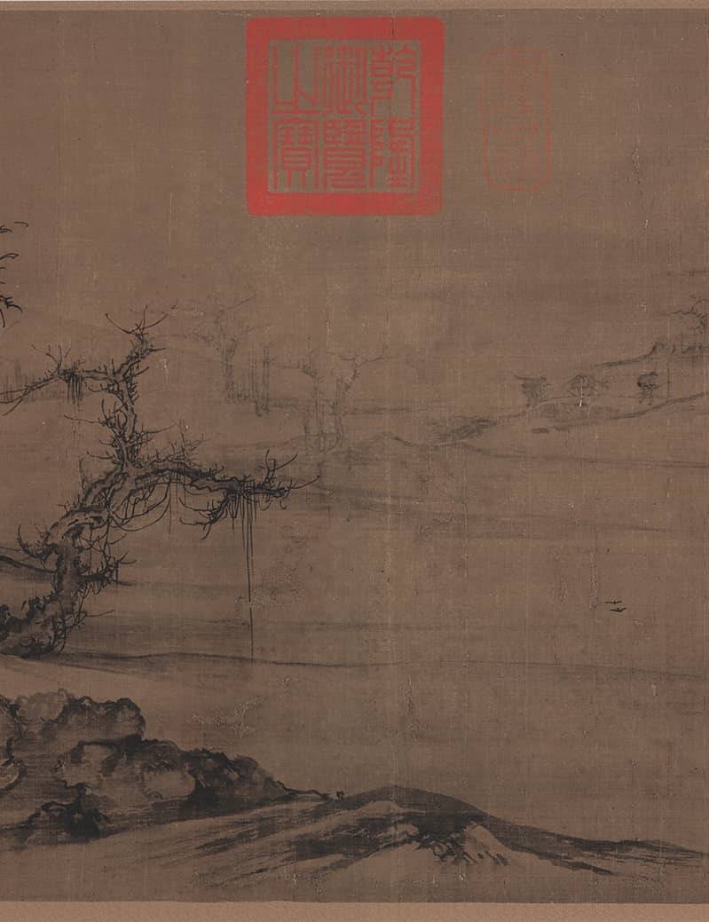 『海外馆藏』郭熙《树色平远图》,可行,可望,可游,可居_宋神宗_画风