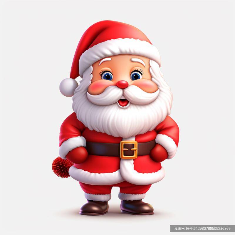 圣诞老人卡通矢量图设计素材分享_yuansu_www_shetu