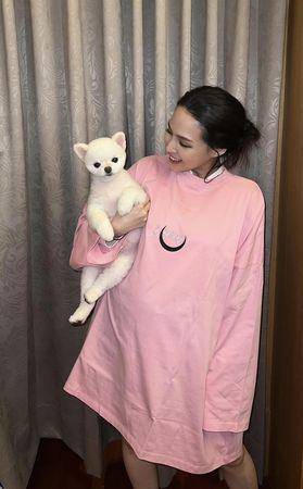 熊熊目前怀孕7个多月.(图/翻摄自熊熊脸书)