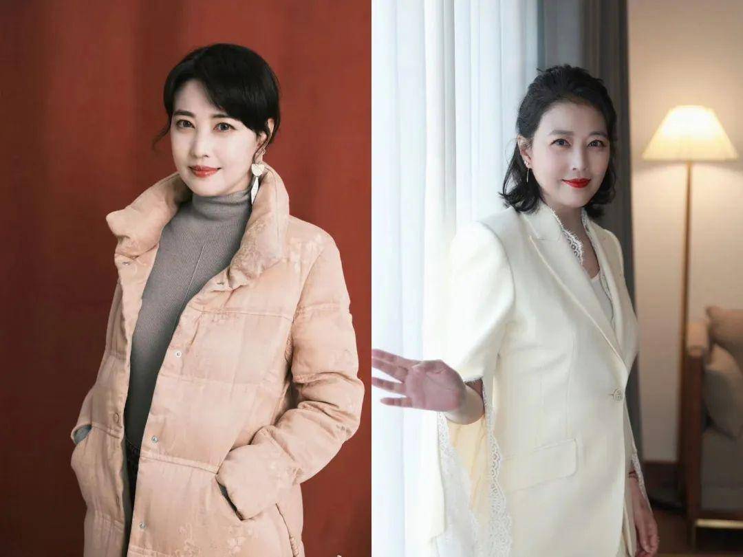 57岁周海媚,因"发福"变成普通阿姨,但却显得贵气优雅有韵味_服装_配饰