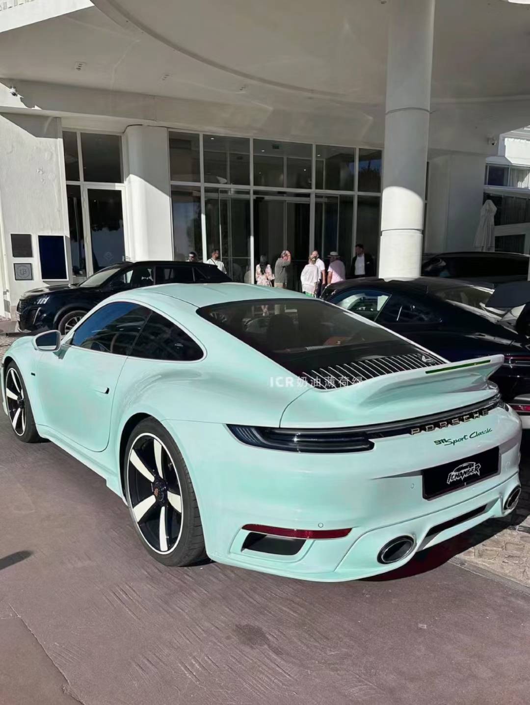 保时捷911-icr改色膜奶油薄荷绿,小众宝藏色真香