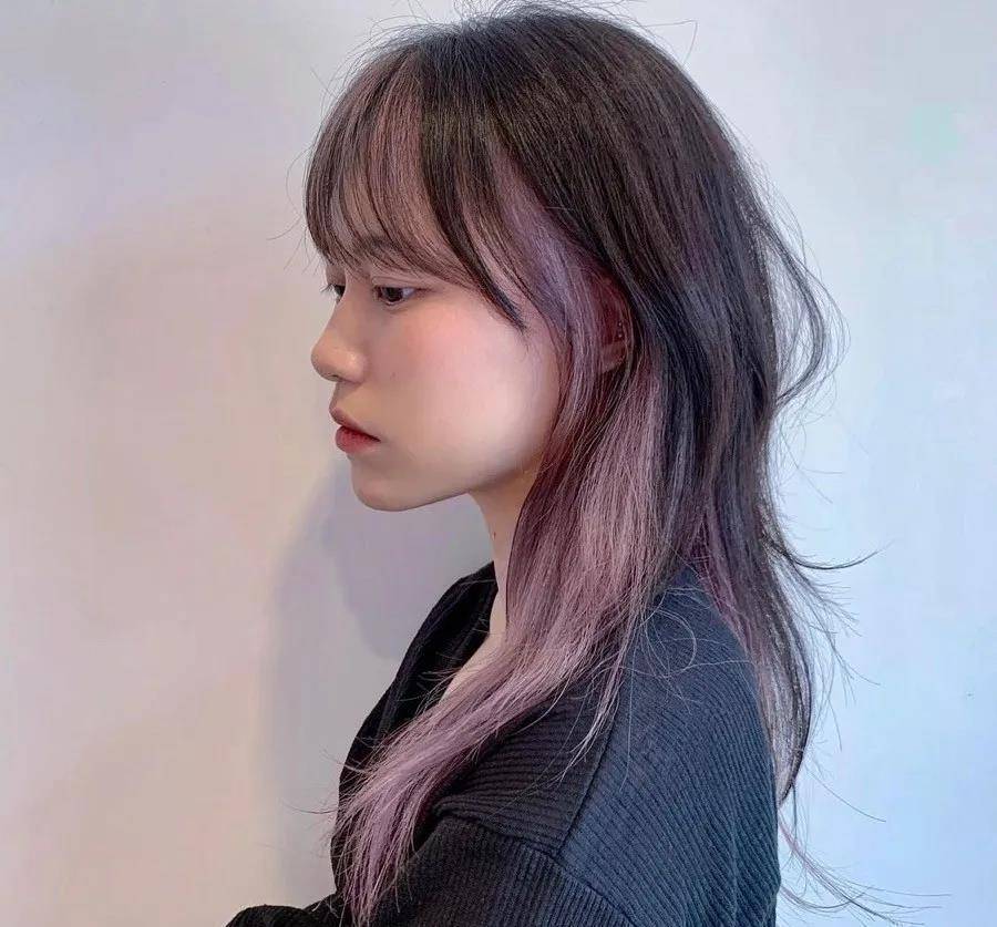 【紫发色挂耳染】如果你说就只能女明星适合染"挂耳染发"?