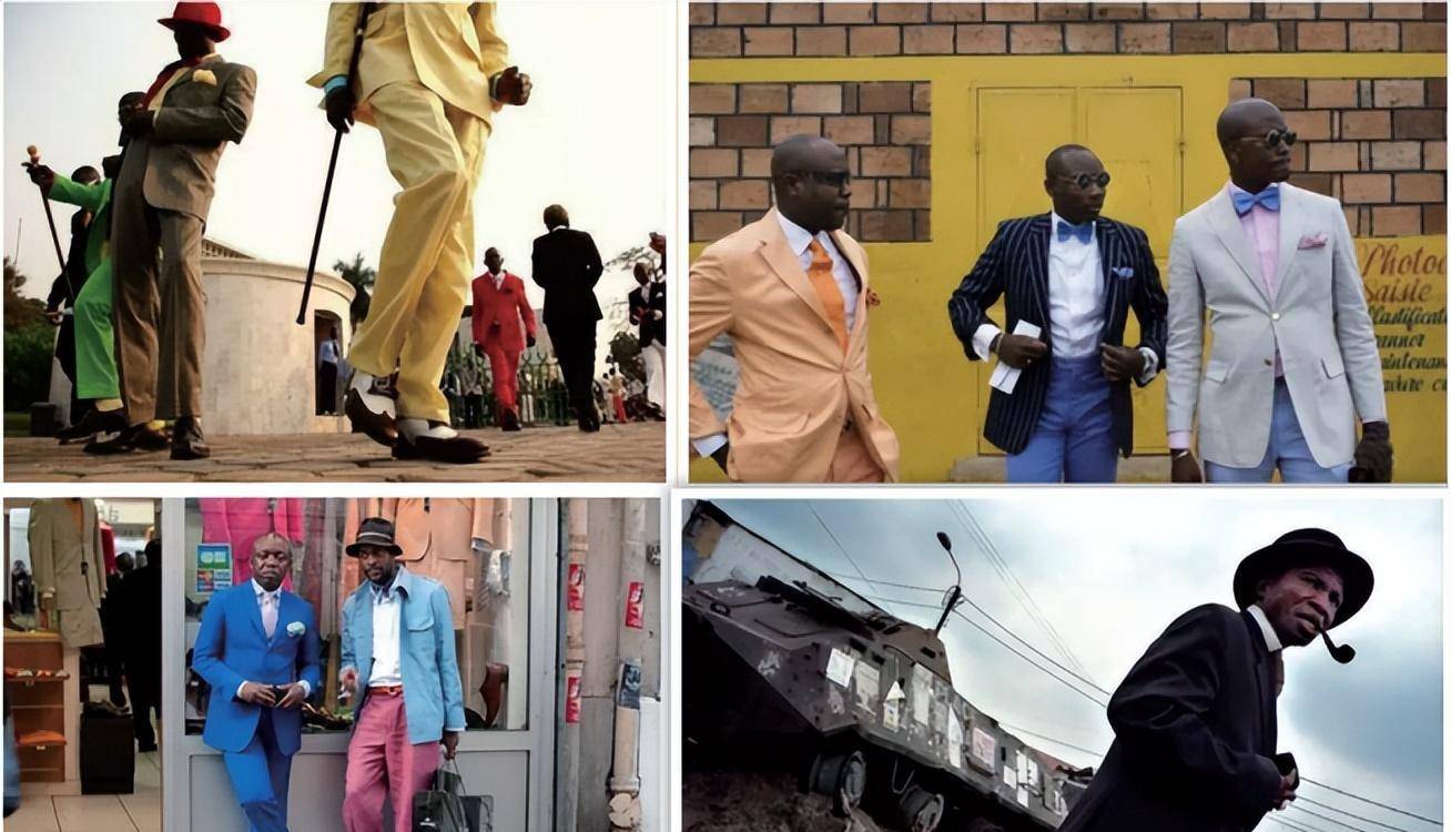 刚果贫民窟的"上流绅士"有多要面子?_萨普尔_时尚_西装