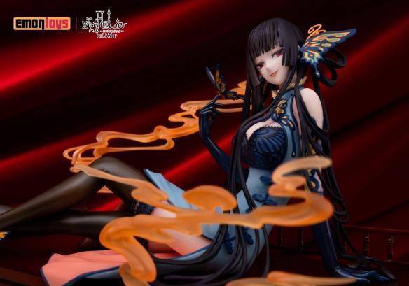 《xxxholic》壹原侑子手办,蓝色旗袍装扮,女神身影重现_郁子_衣服