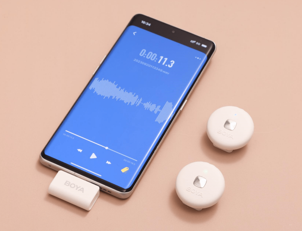 录制无忧-博雅OMIC无线领夹麦克风