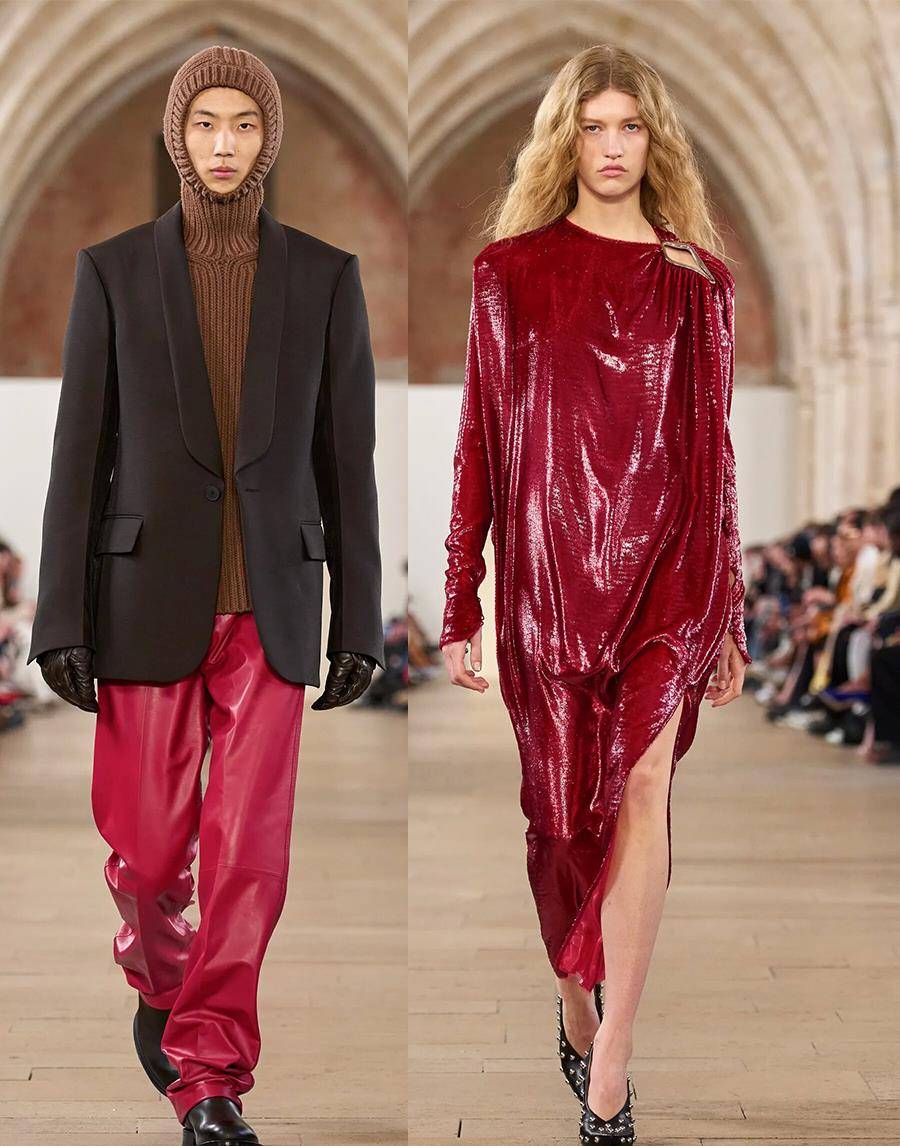 lanvin 2023秋冬流行,简约大衣,纹理时尚,对比层次_衣服_气质_质感