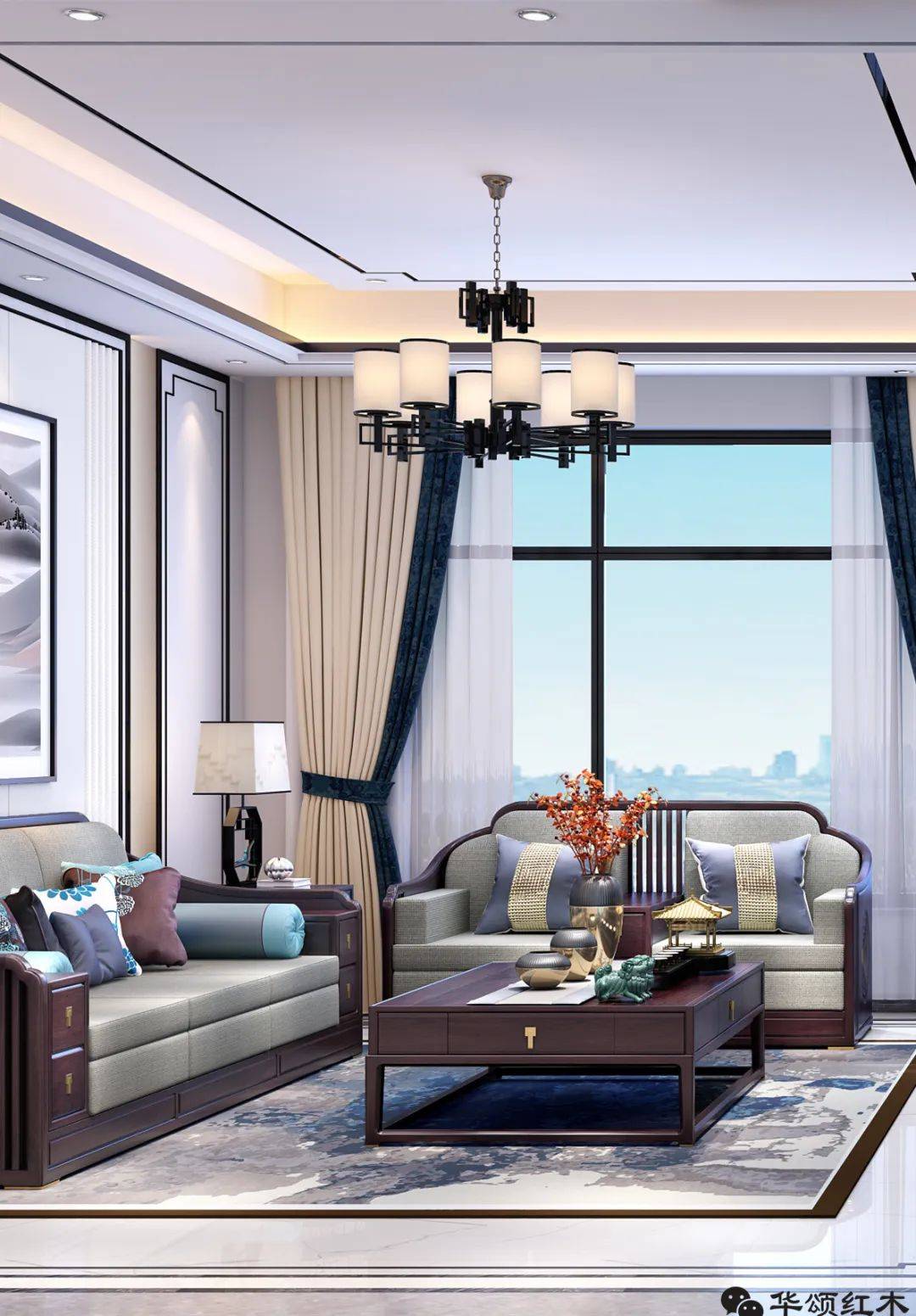 案例| 清朗俊逸的复式大平层,儒雅与舒适并存!_空间_客厅_氛围