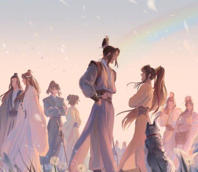 《魔道祖师》画风悠闲的全员图