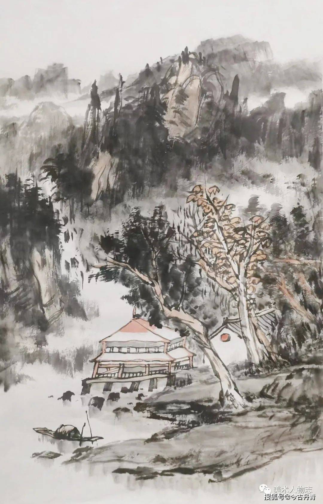 受市场欢迎的中国书画百佳画家公示展示——余建华_创作_山水画_文化