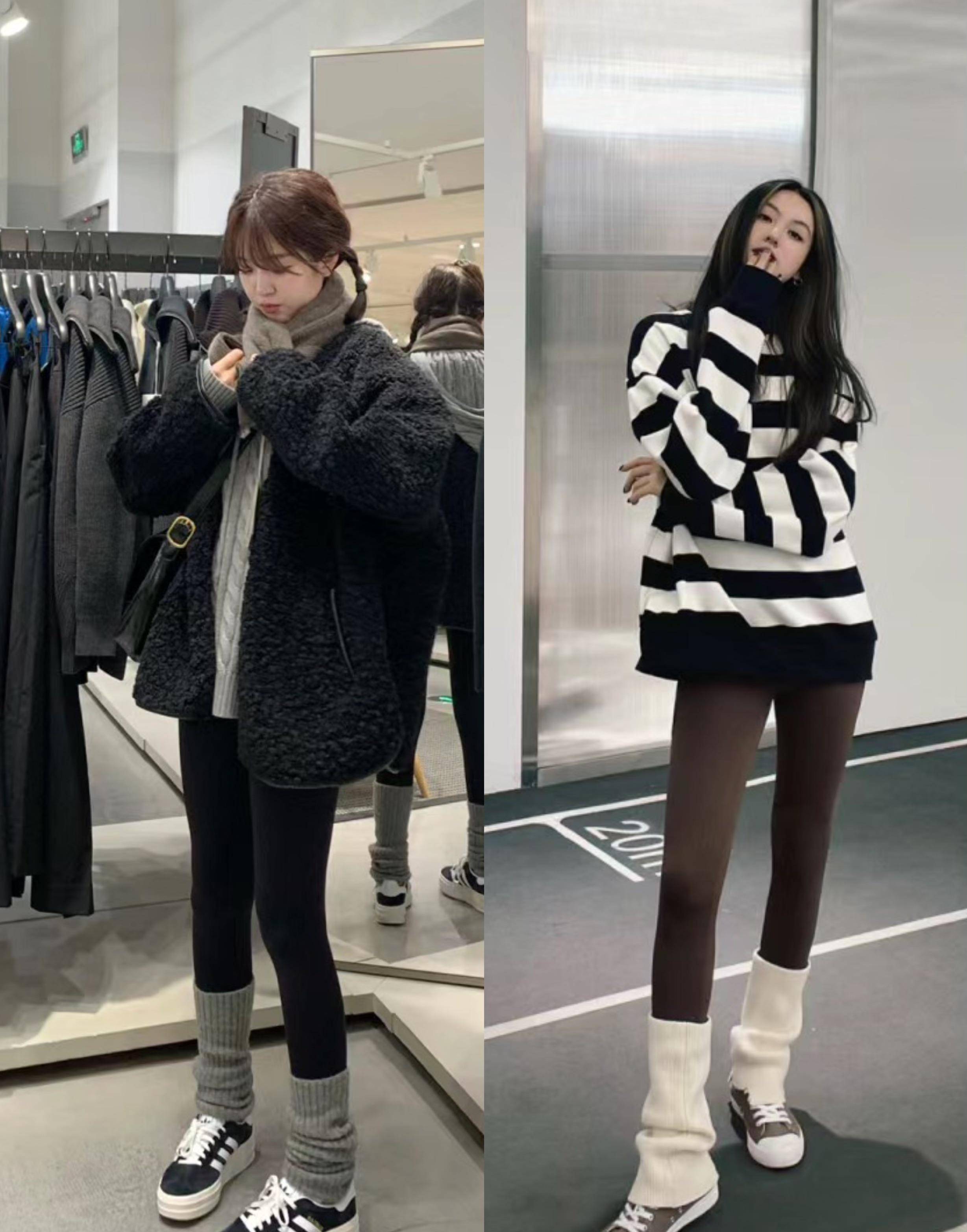 鲨鱼裤 袜子,有哪些搭配创意呢?1.