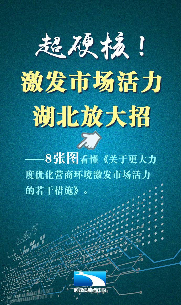 硬招实招 8张图看懂湖北优化营商环境"黄金27条"