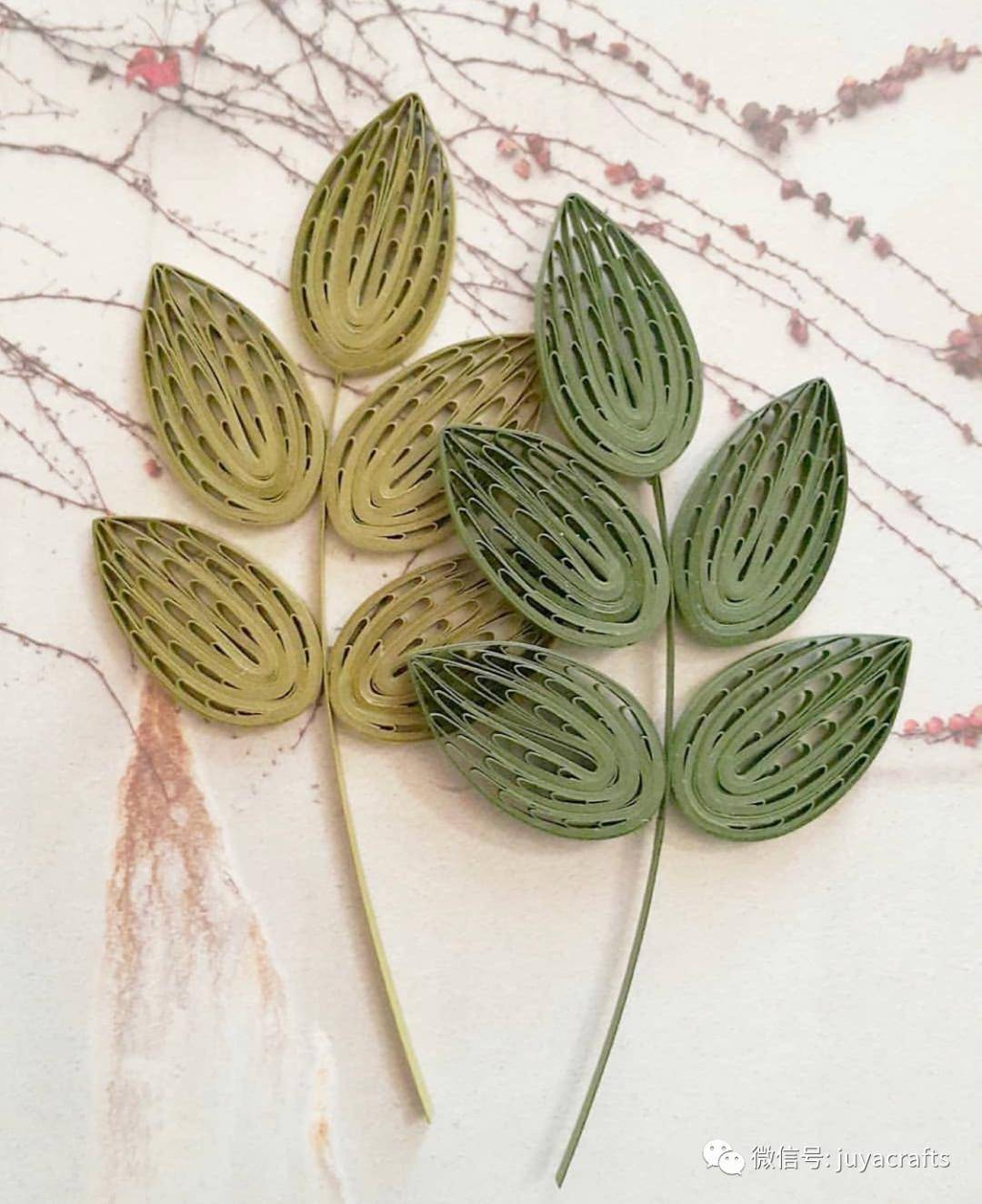 【大师作品】金海敬的衍纸叶子