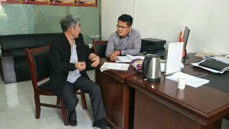 刘宏接待涧南村上访群众张增信樊威部长到陕文投了解东营信访人员房屋