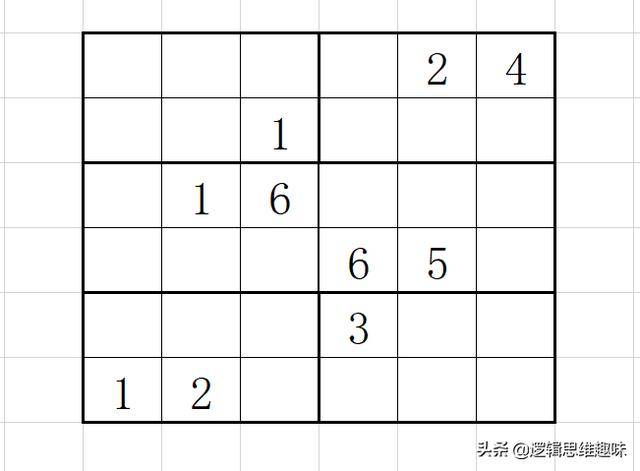 逻辑思维趣题 ---- 六宫格数独游戏(答案)_题目