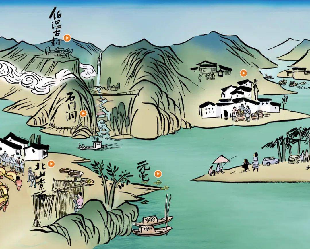 青田版千里江山图一览青山绿水里的盛景