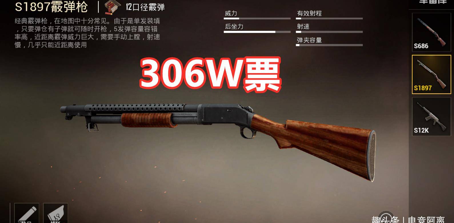 吃鸡网友投票最想删除的枪械,滋水枪69万垫底,榜首高达4000万票