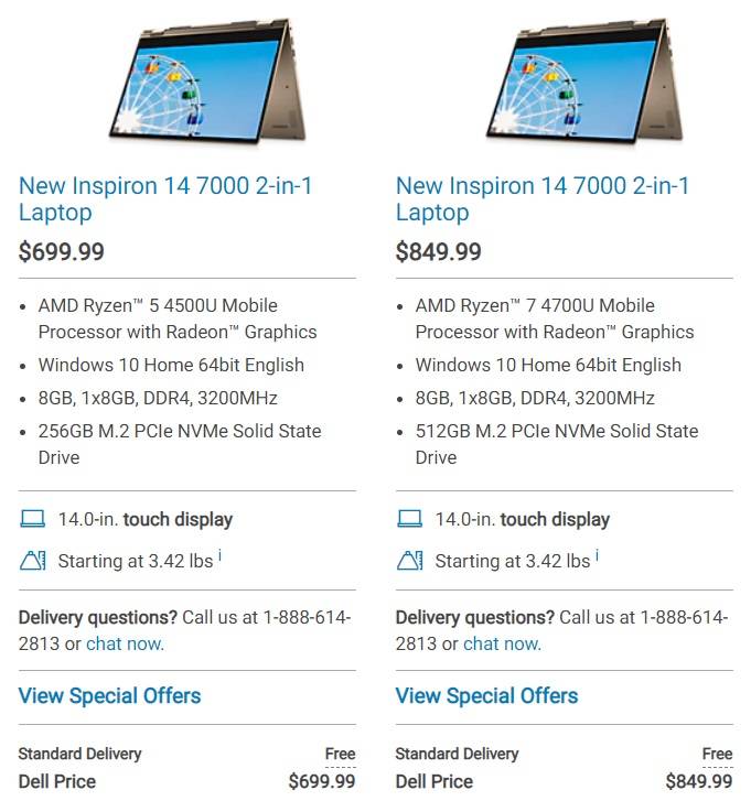 戴尔推出inspiron147000二合一笔记本r74700u触控屏