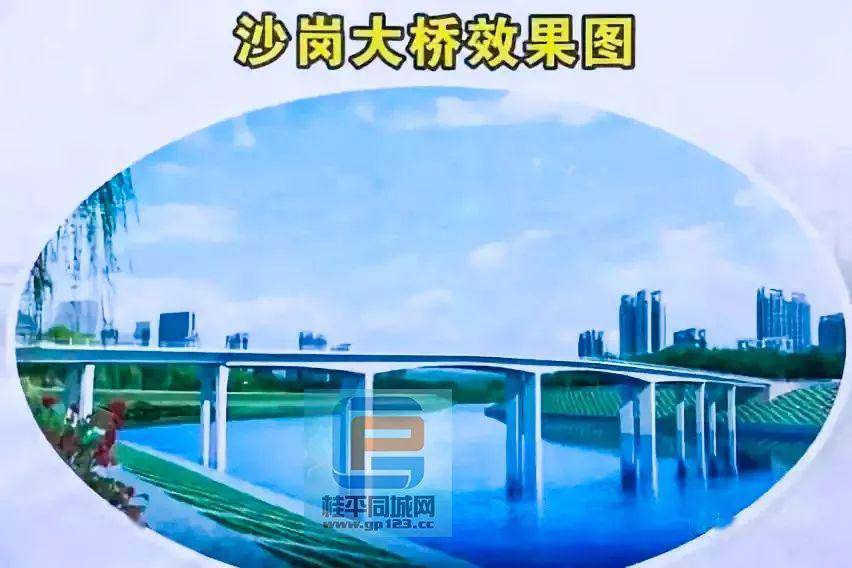 桂平沙岗大桥复工了规划的桥头位置围起数十米铁皮挡板