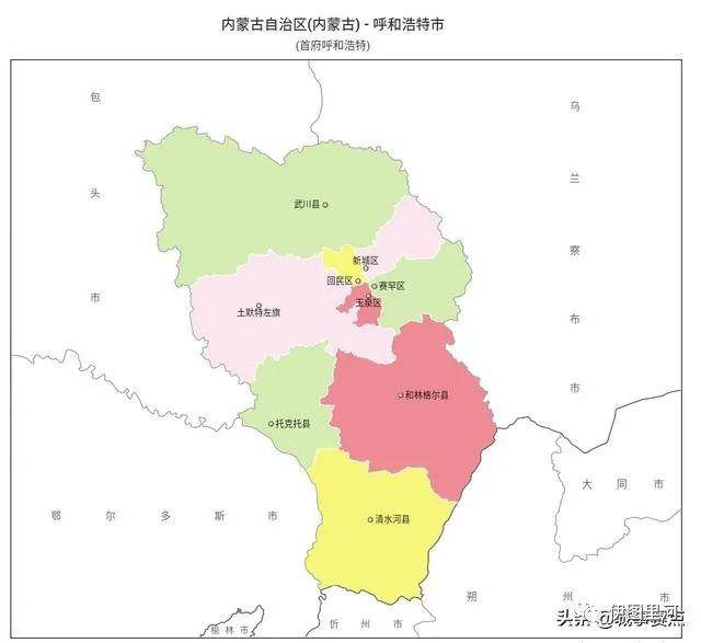 内蒙古自治区最新行政区划,坐拥103个县级行政区,各个面积辽阔