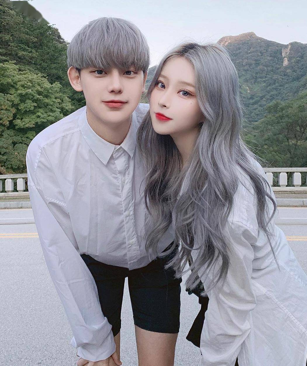 "情侣发色" 拉着你的手,和你一起老去