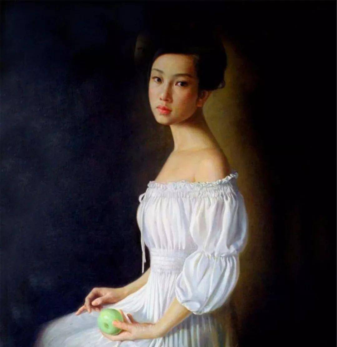中国油画美人50幅,真美!