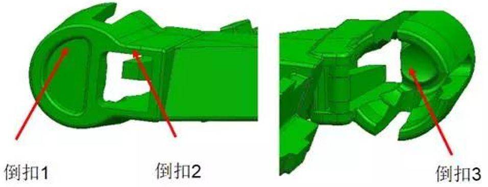 这些倒扣如何脱模前模行位与前模内行位结构解析