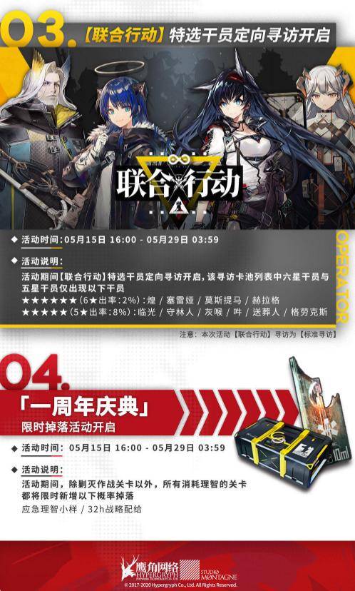 明日方舟:週年慶典 限時掉落活動!獲取限定獎勵!還不快來玩?