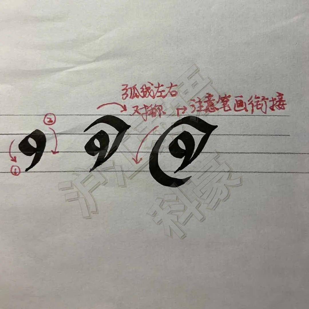 【泰语书法第2期】视频 图片 详解:小编亲手教你写泰语