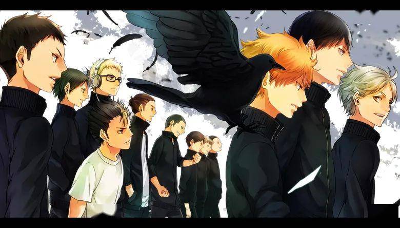 p站高人气插画wuhu乌野小巨人起飞