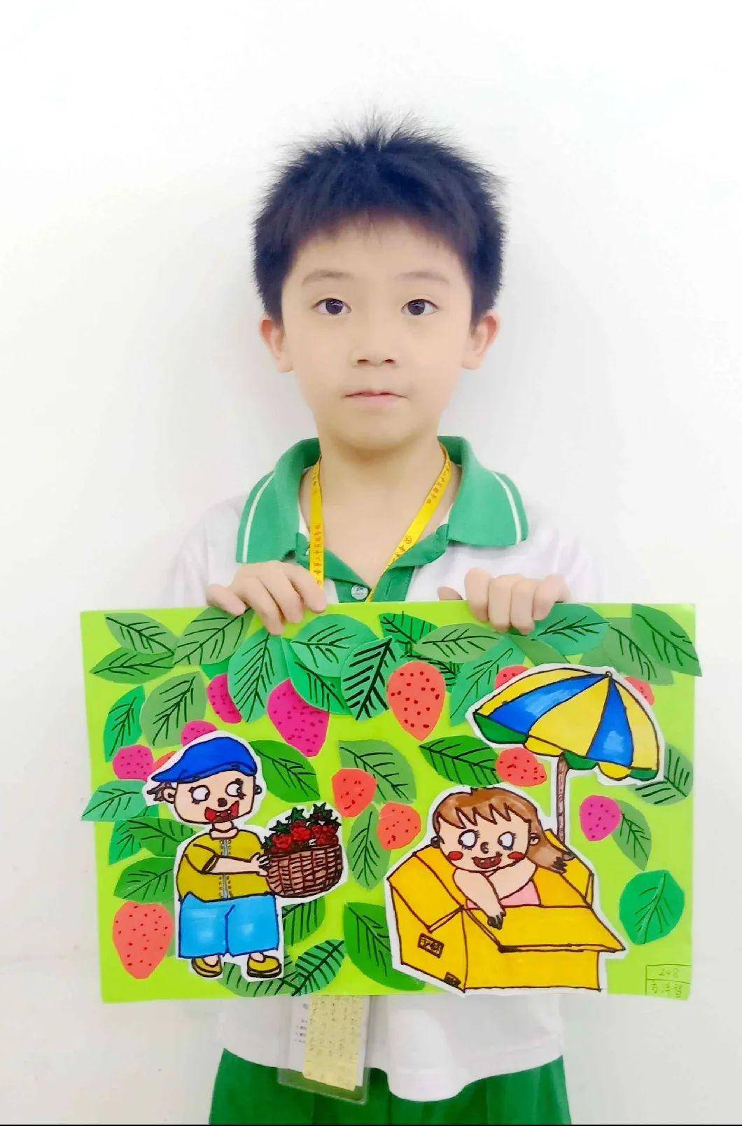 二实小学部彩笔绘世界童心画战疫