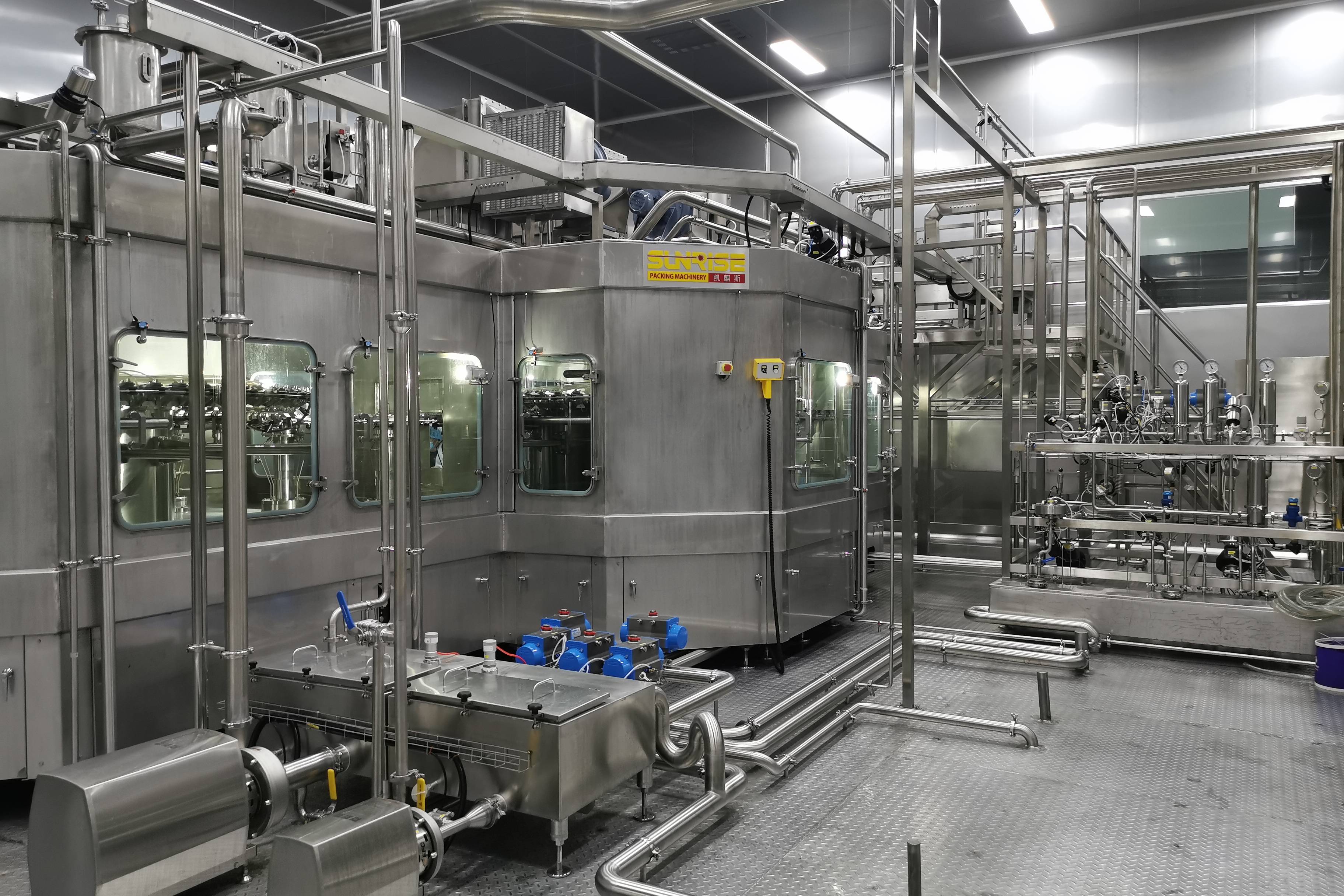 气泡水饮料无菌灌装生产线气泡水果汁灌装生产线