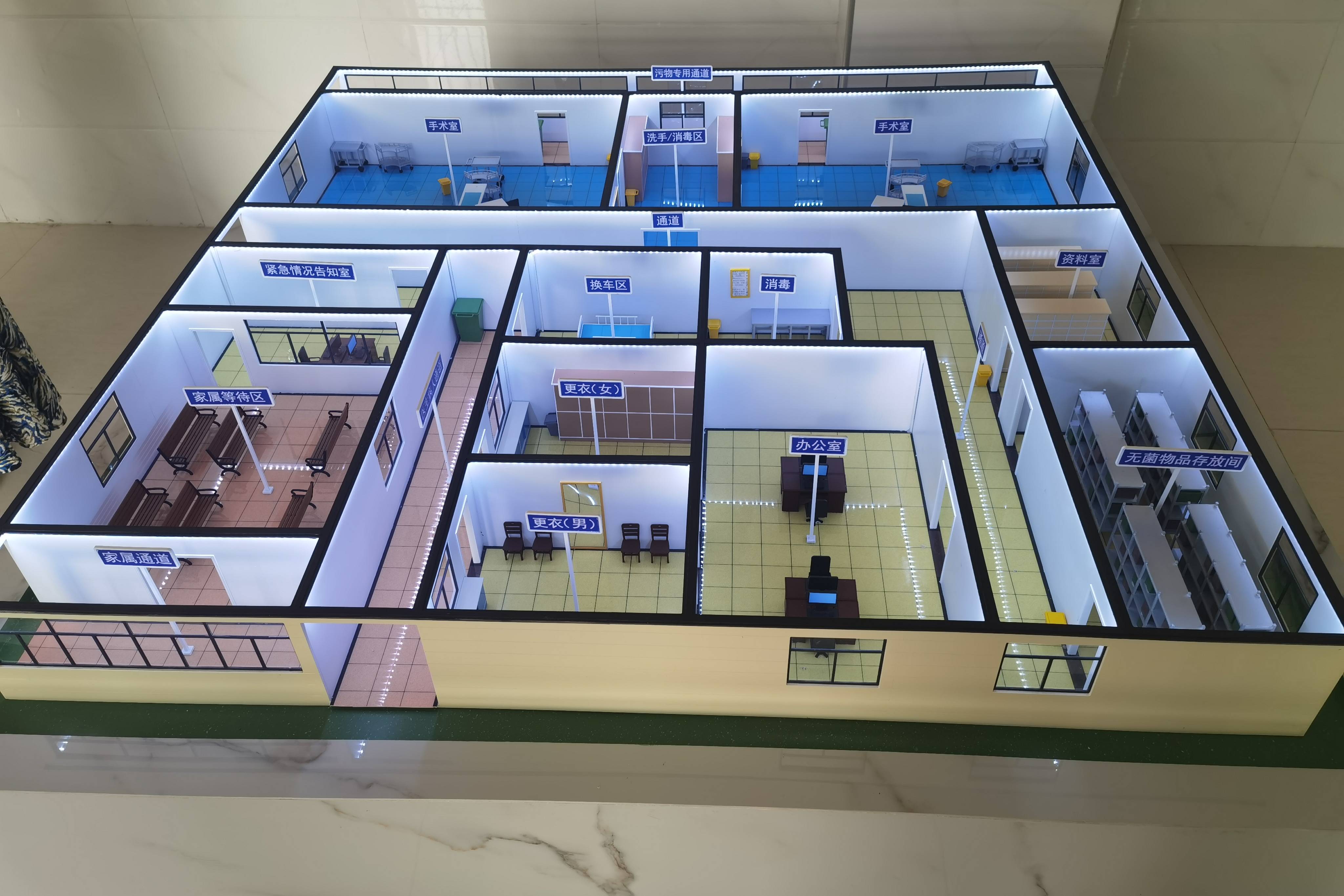 医护展业手术室工作流程教学模型湖南省优艺模型