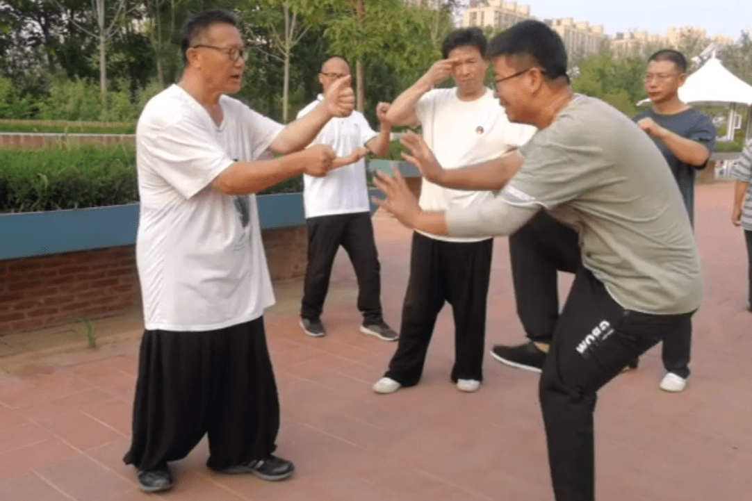 武式太极拳名家韩和平先生演示和讲解太极拳发劲要诀和细节要领