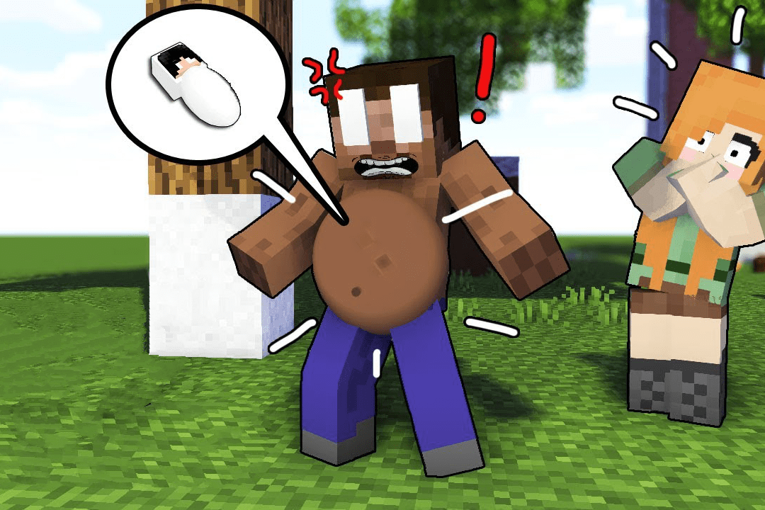 我的世界mc动画him体验到了当父亲的快乐