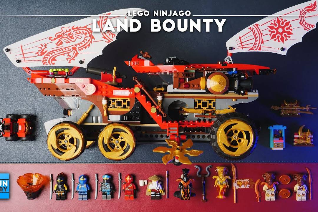 解压速拼乐高幻影忍者70677封赏之地战车_幻影_战车