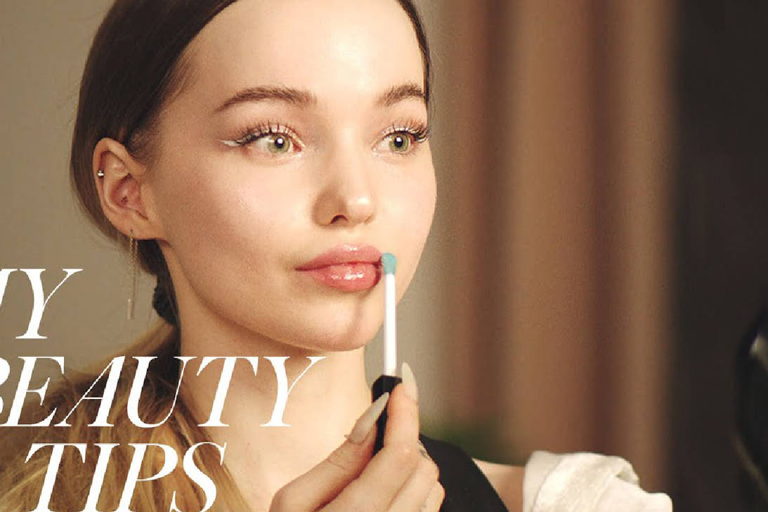 美国女演员dovecameron分享光泽感妆容秘诀