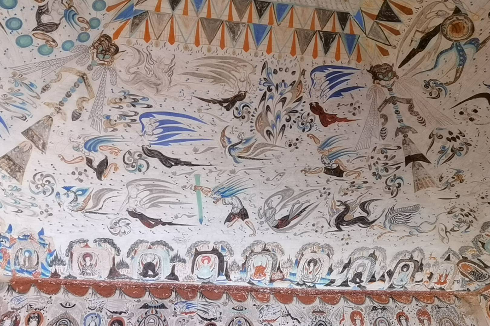 故宫敦煌特展的莫高窟第285窟