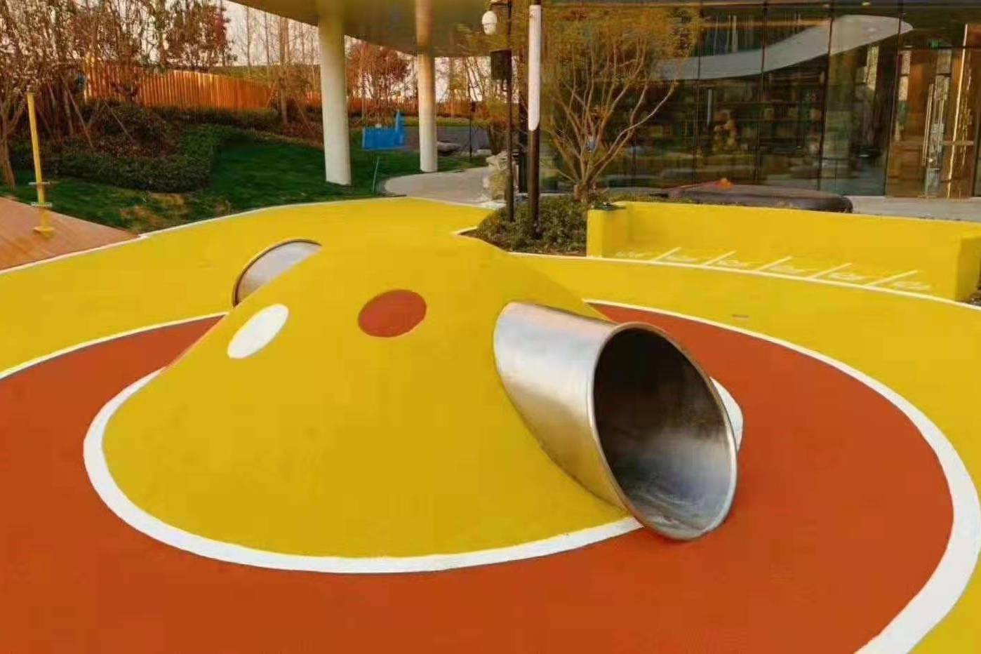 西安小区户外儿童不锈钢钻洞定制案例