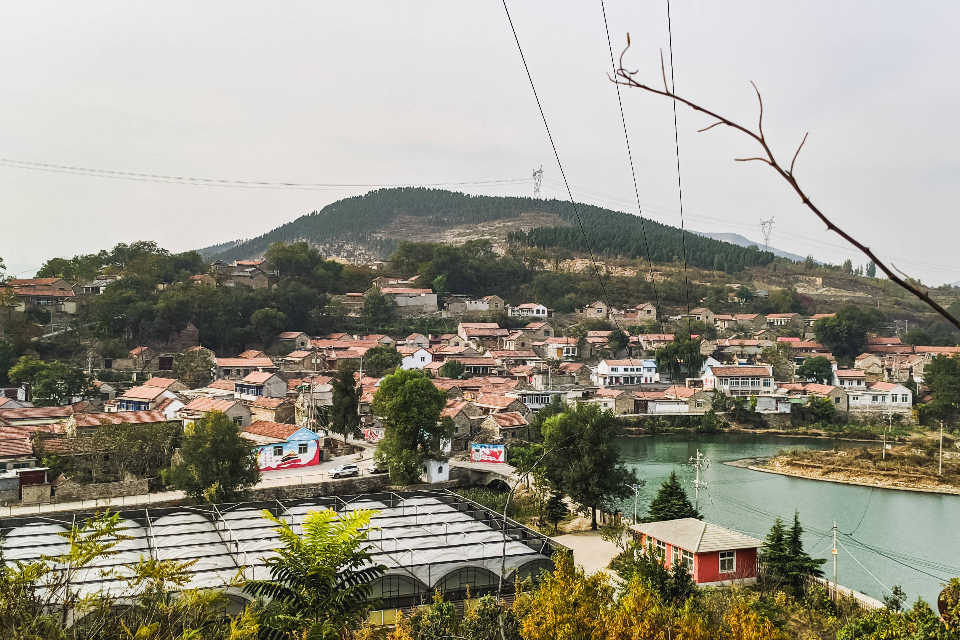 章丘宝珠山水库,位于三角湾古村落,钓鱼跟打卡拍照的好地方!